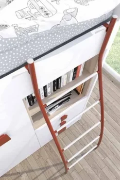 Hot Cameretta Rossana con letto a soppalco a prezzo scontato Camerette