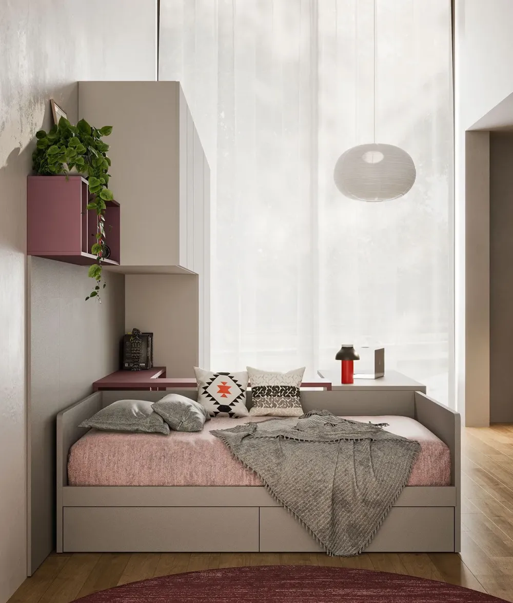 Clever Cameretta S22 * letti a terra a prezzo Outlet- Camerette