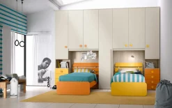 San Martino Mobili CAMERETTA Cameretta a ponte 12 SCONTATA a PREZZI OUTLET- Camerette