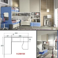 Outlet CAMERETTA Cameretta a soppalco 26 SCONTATA a PREZZI OUTLET Camerette