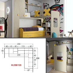 Outlet CAMERETTA Cameretta a soppalco 25 SCONTATA a PREZZI OUTLET Camerette