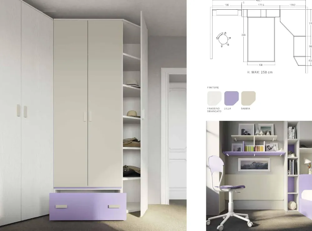 CAMERETTA Cameretta 11 SCONTATA a PREZZI OUTLET^San Martino Mobili Sale