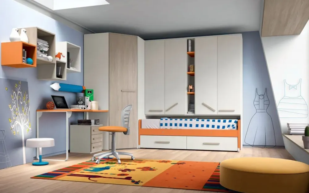 Hot CAMERETTA Composizione 14 SCONTATA a PREZZI OUTLET Camerette