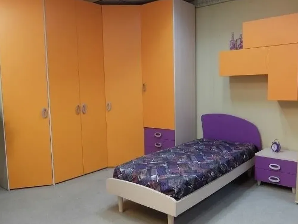 Cameretta Sirius Moretti compact con letto a terra a prezzo Outlet^Moretti Compact Camerette New