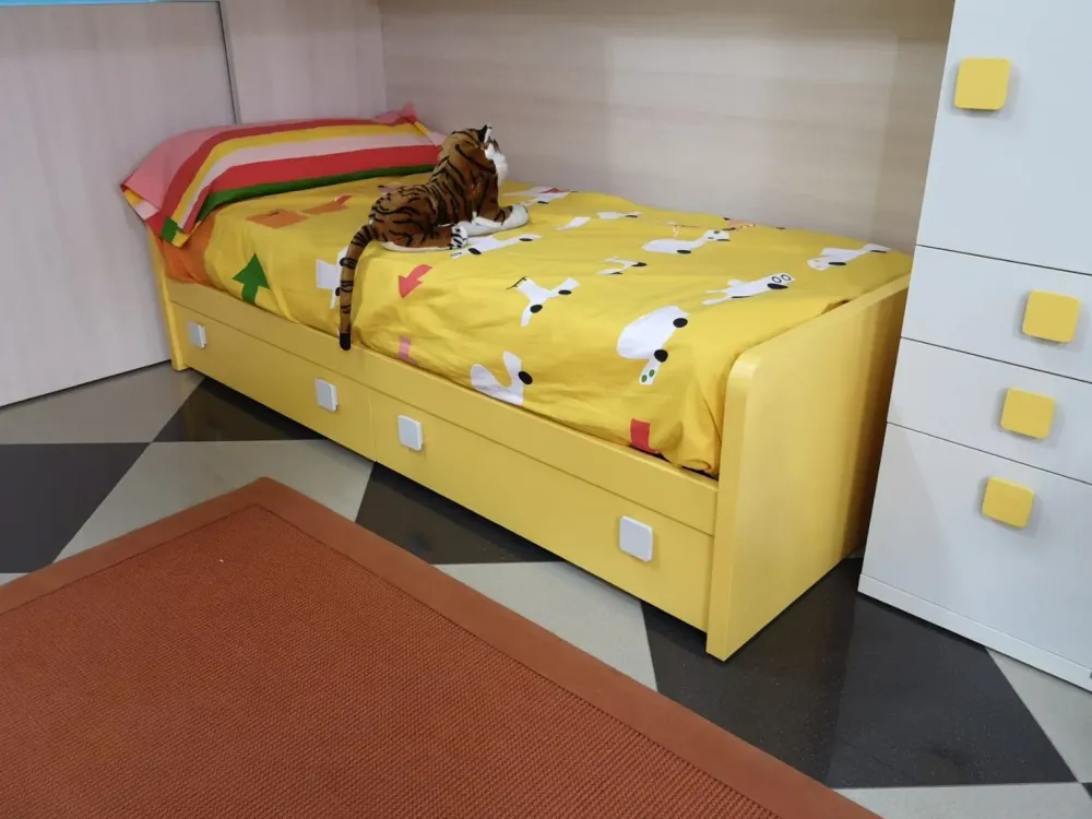 Cameretta Smart con letto a soppalco scontata^Doimo CityLine Hot