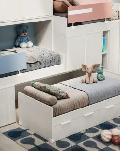 San Martino Mobili Cameretta Smart junior 42 con letto a soppalco scorrevole in offerta- Camerette