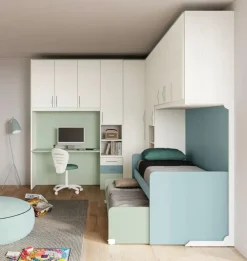 San Martino Mobili Cameretta Smart  con letto a ponte scontata approfittane ora!- Camerette