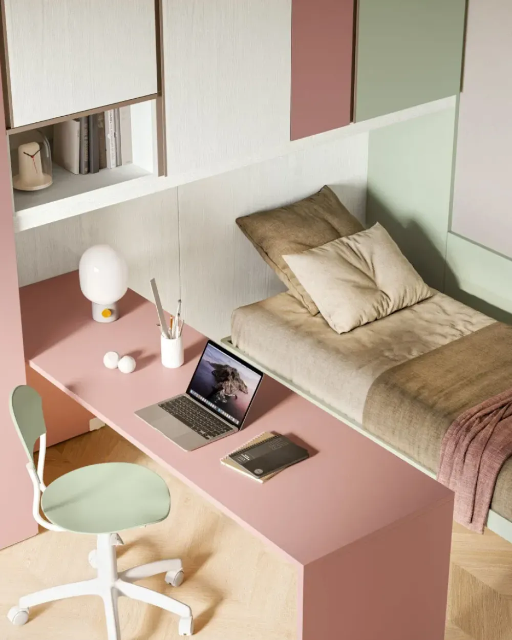 Cameretta Smart letti a terra a prezzo scontato^San Martino Mobili