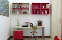 Cameretta T206 eclectic  letti a terra scontata^Abitare Mobilstella Outlet