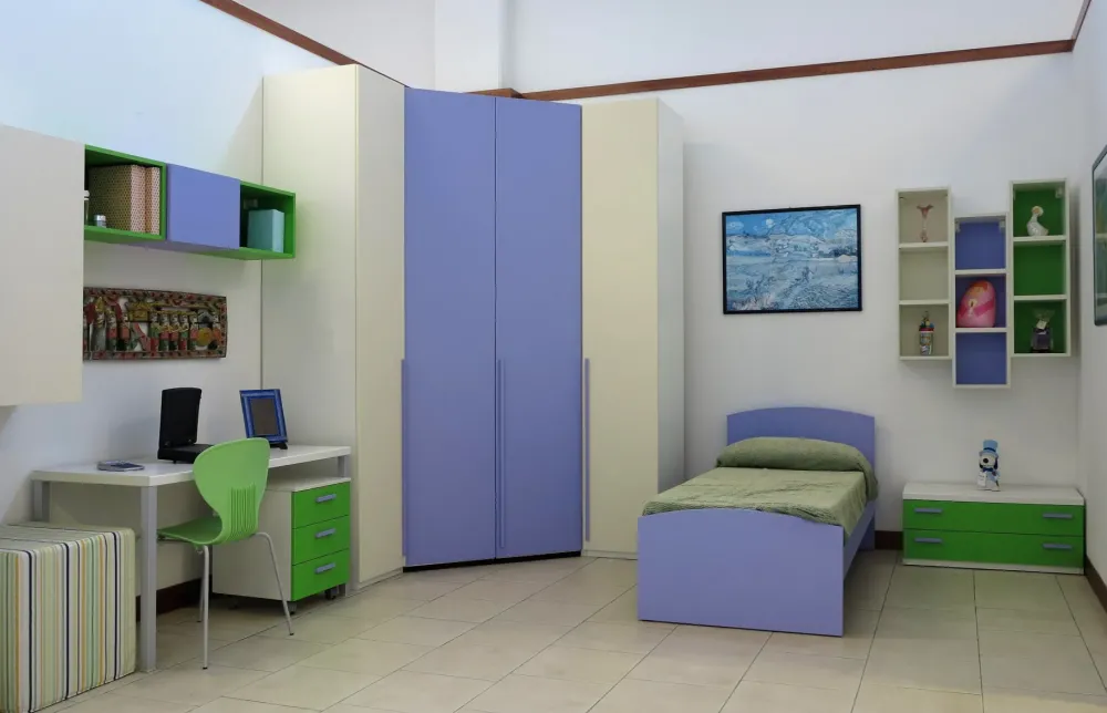 Marka Cameretta T218 movida letti a terra a prezzo scontato- Camerette