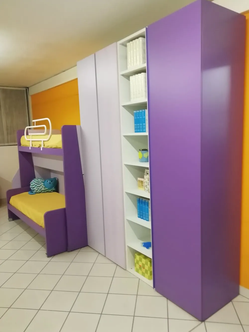 Cameretta Tag con letto a soppalco scorrevole a prezzo scontato^Siloma Online