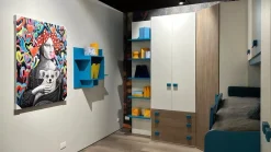 La casa moderna Cameretta Twett  con letto a ponte scontata- Camerette