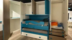 La casa moderna Cameretta Twett  con letto a ponte scontata- Camerette