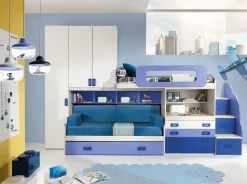 Giessegi Cameretta Uno per tutti di  con letto a soppalco scontata- Camerette