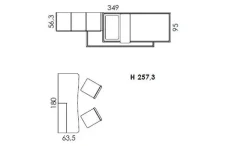 Colombini Casa Cameretta Volo c320 con letto a soppalco a prezzo Outlet- Camerette