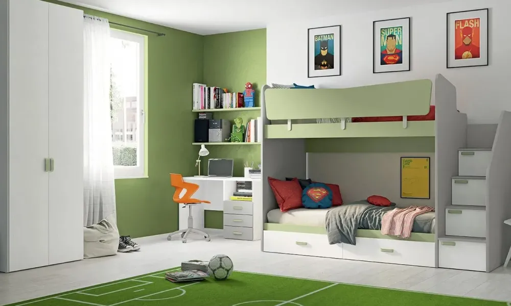 Colombini Casa Cameretta Volo c324 con letto a castello a prezzo scontato- Camerette