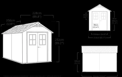 New Casetta da giardino Newton7511 evotech in offerta Casette Da Giardino