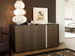 Cassettiera Abaco comò gola per una camera Moderna a marchio scontata Cassettiere