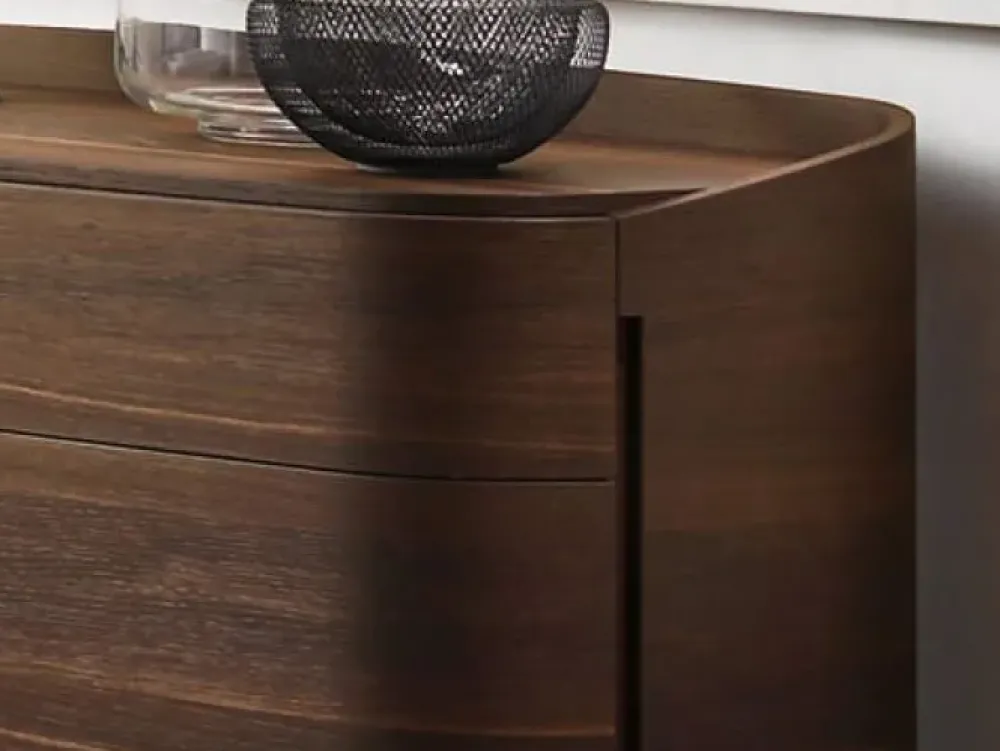 Sangiacomo Cassettiera Babila di in legno. Prezzo scontato. Curva e bella.- Cassettiere