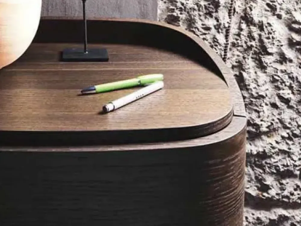 Sangiacomo Cassettiera Babila di in legno. Prezzo scontato. Curva e bella.- Cassettiere