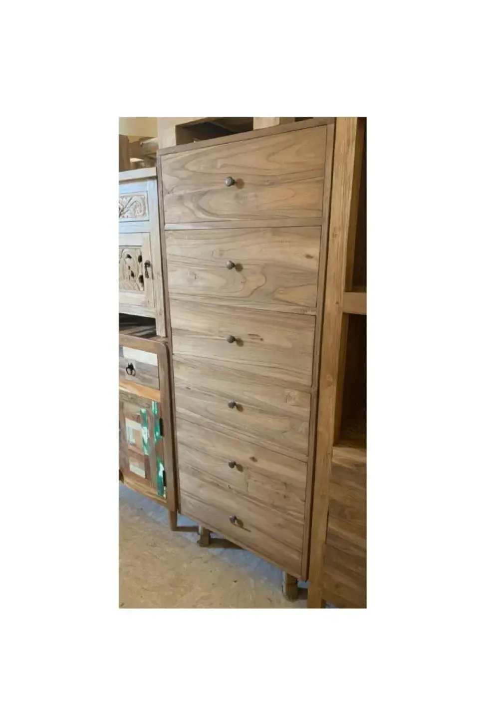 Sale Cassettiera Cassettiera teak 6css in Legno in offerta Cassettiere