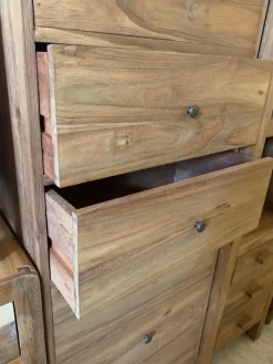 Sale Cassettiera Cassettiera teak 6css in Legno in offerta Cassettiere