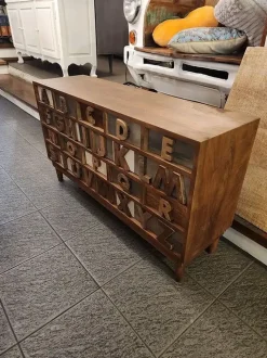 Outlet Etnico Cassettiera Design modello Cassettiera etnica abc a marchio in Offerta Outlet- Cassettiere