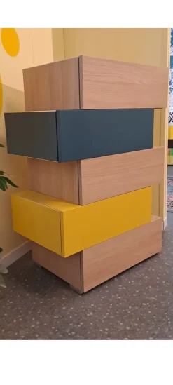 New Cassettiera in Laminato Wallbox a prezzo Outlet Cassettiere