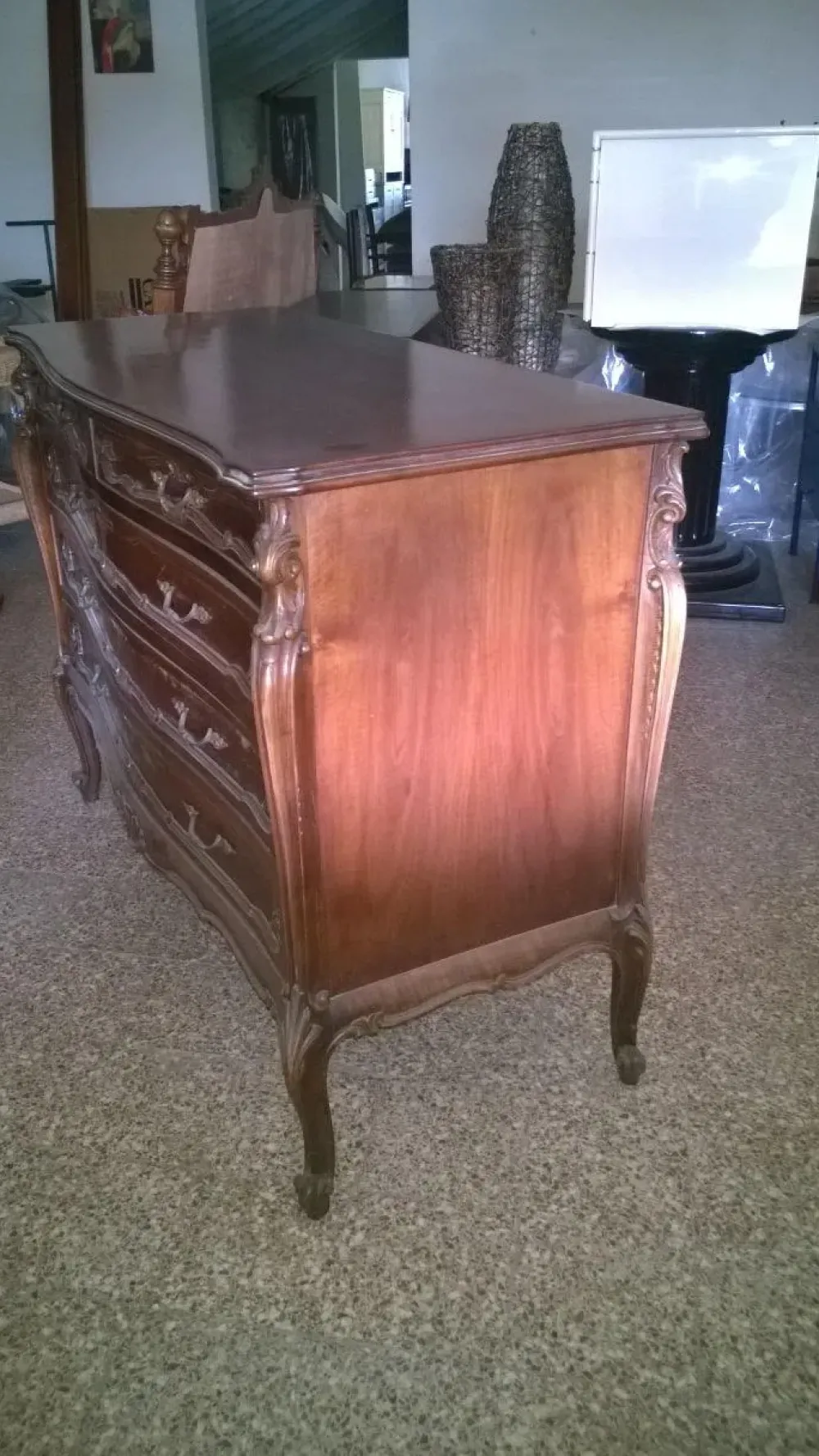 Cassettiera in Legno Comò in noce artigianato brianzolo a prezzo scontato^Collezione esclusiva Outlet