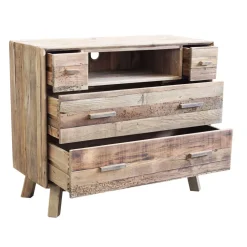 Discount Cassettiera in Legno Legno riciclato a prezzo Outlet Cassettiere