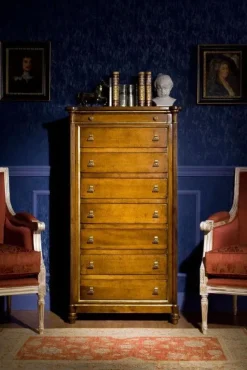 Artigianale Cassettiera in Legno Settimanale a 8 cassetti in legno massello scontato del 40% in Offerta Outlet- Cassettiere