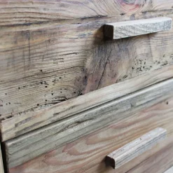 Outlet Etnico Cassettiera Legno riciclato in Legno a prezzi convenienti- Cassettiere