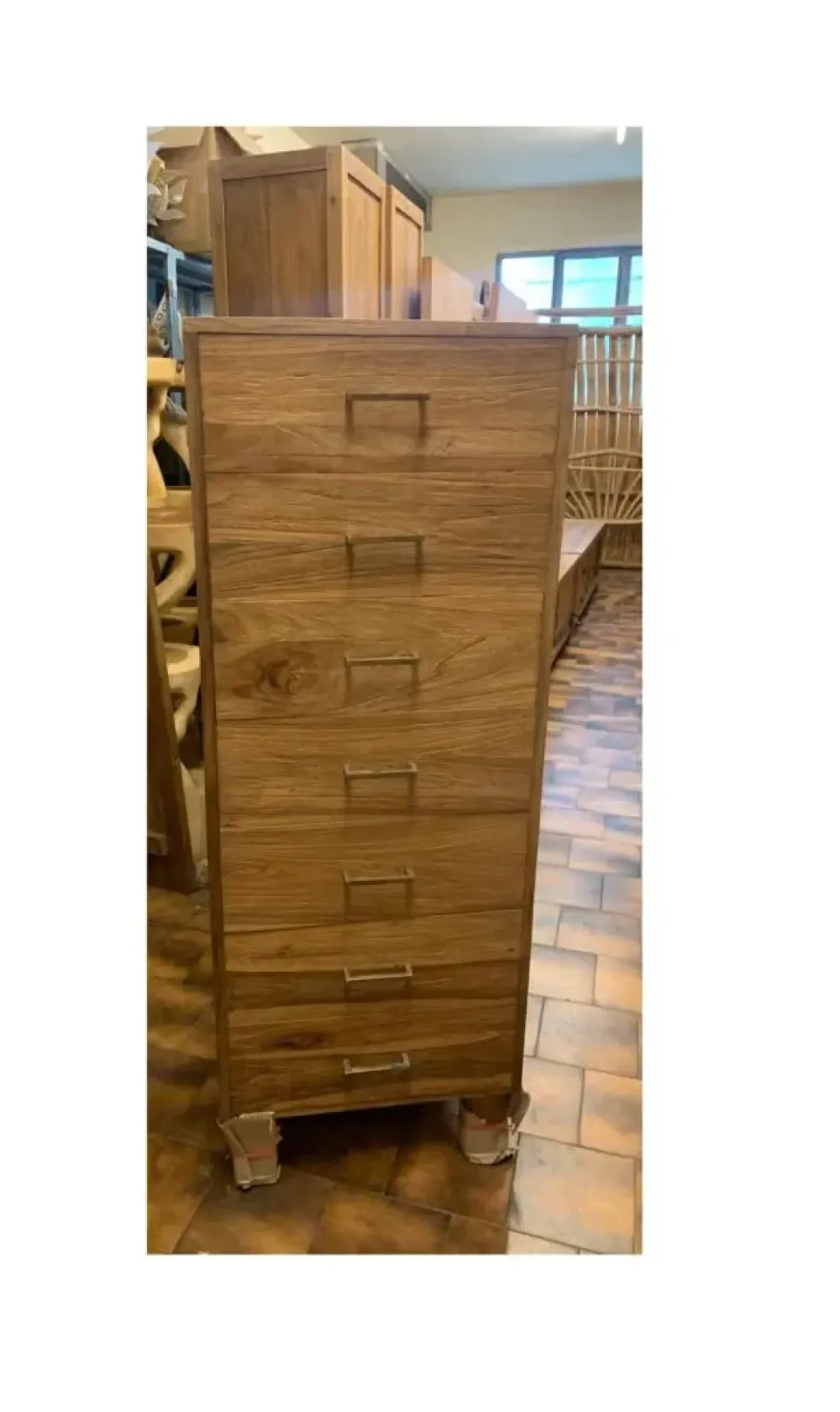 Cassettiera modello Cassettiera teak 7css in Legno scontata Cassettiere