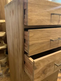 Cassettiera modello Cassettiera teak 7css in Legno scontata Cassettiere