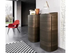 Sangiacomo Cassettiera modello Settimanale curvo babila in Legno in offerta- Cassettiere