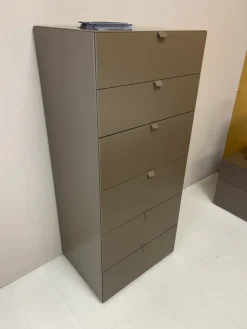 Discount Cassettiera Settimino testris laccato opaco in Laccato opaco in offerta Cassettiere