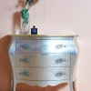 Cassettiera Shabby chic modello Foglia argento a marchio a prezzo scontato Cassettiere