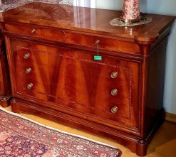 Artigianale Cassettiera Stile '800 in piuma di noce in Legno a prezzi convenienti- Cassettiere