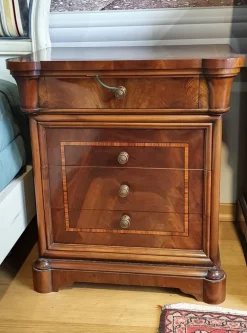 Artigianale Cassettiera Stile '800 in piuma di noce in Legno a prezzi convenienti- Cassettiere