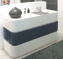 New Comò Dedalo in laccato lucido a prezzo Outlet Cassettiere