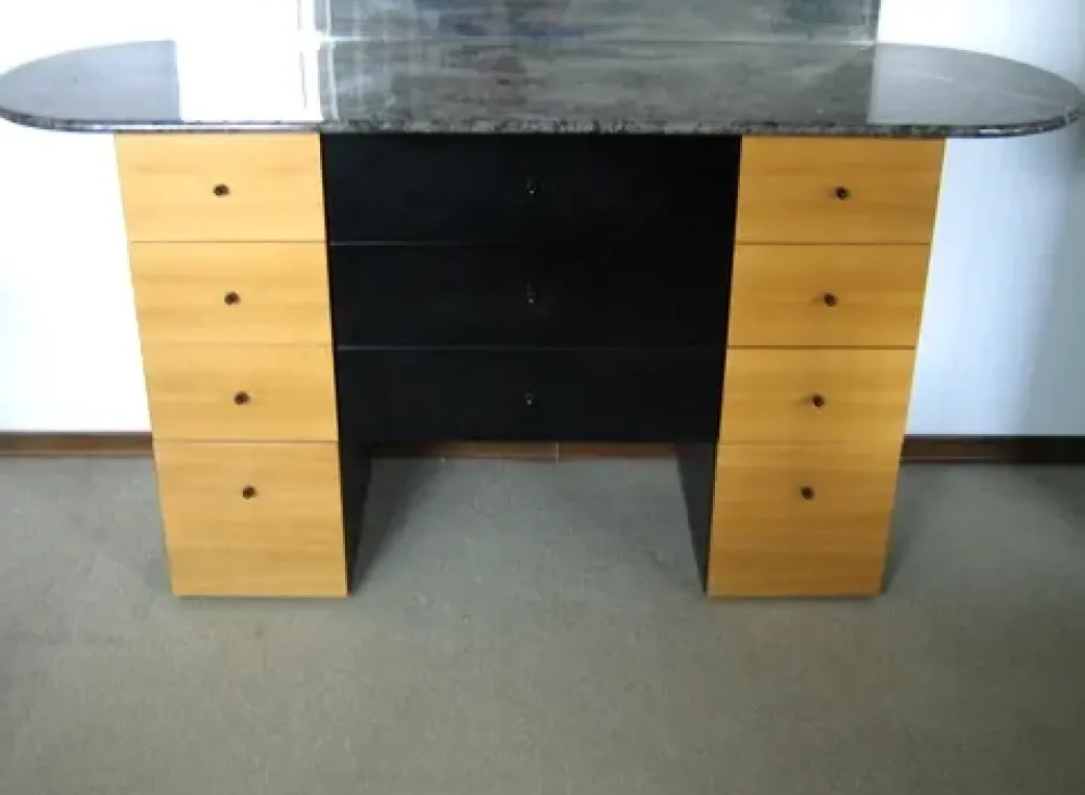 Comò noce e laccato nero scontato del 59%^Collezione esclusiva Best