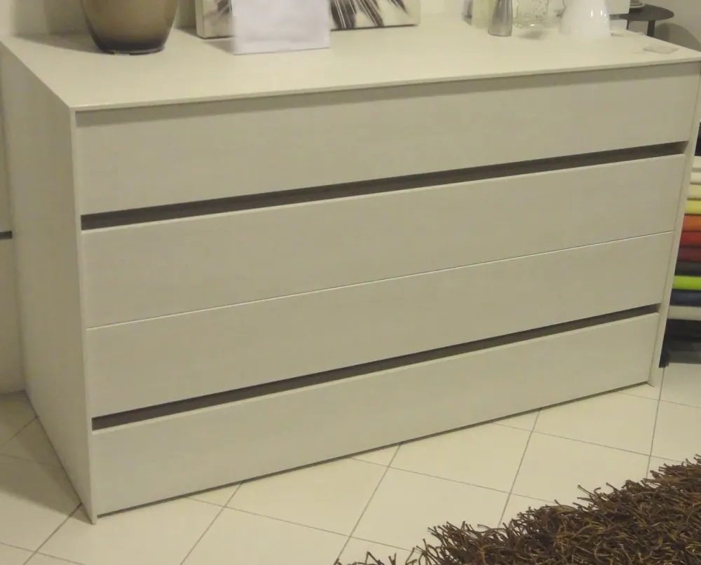 Outlet Comò Pitagora a prezzo ribassato in laminato Cassettiere