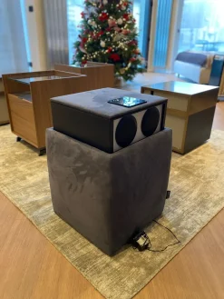 Bolzan Comodino modello Ares a prezzo ribassato in ecopelle- Comodini