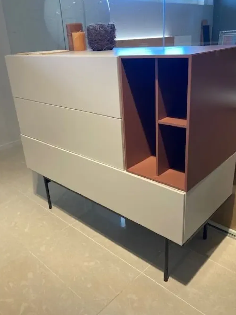 Caccaro Comodino Brick OFFERTA OUTLET- Comodini