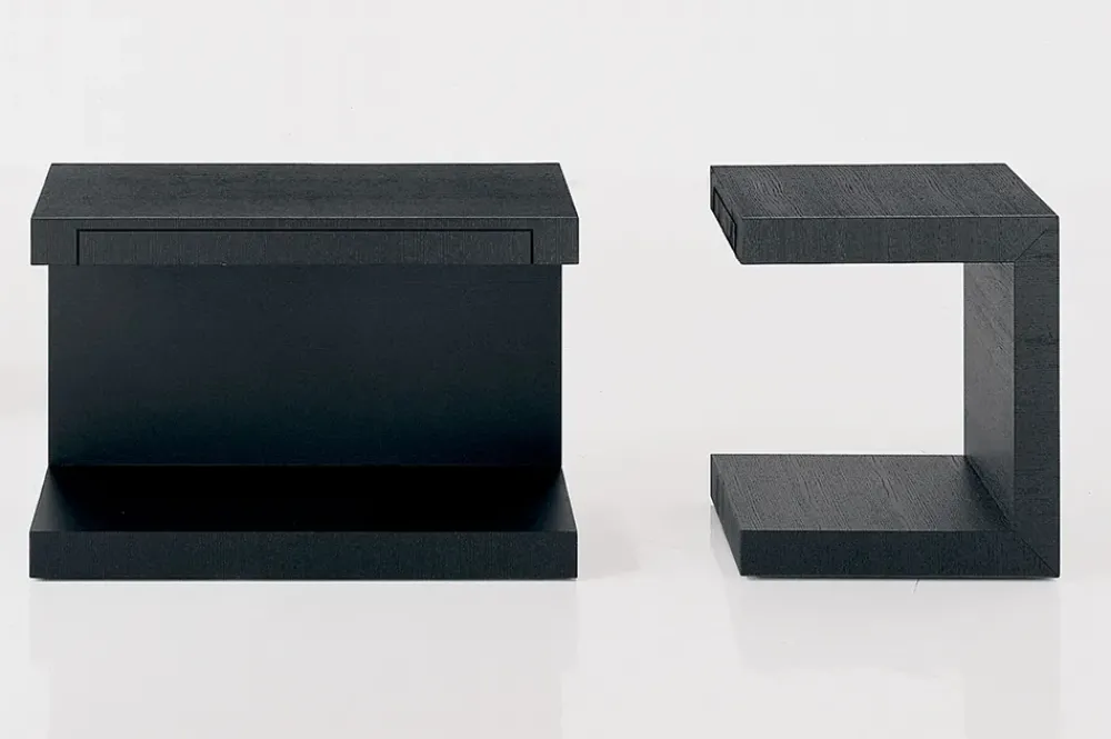 Online Comodino Comodino aero 2 in ardesia di scontato del 55% Comodini