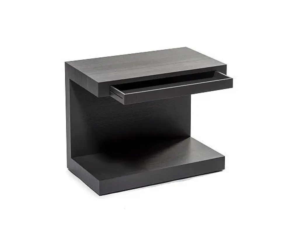 Online Comodino Comodino aero 2 in ardesia di scontato del 55% Comodini