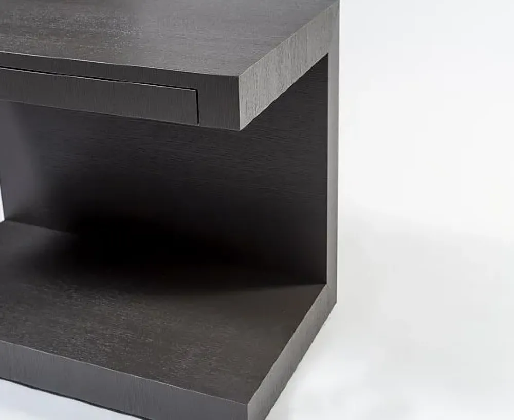 Online Comodino Comodino aero 2 in ardesia di scontato del 55% Comodini