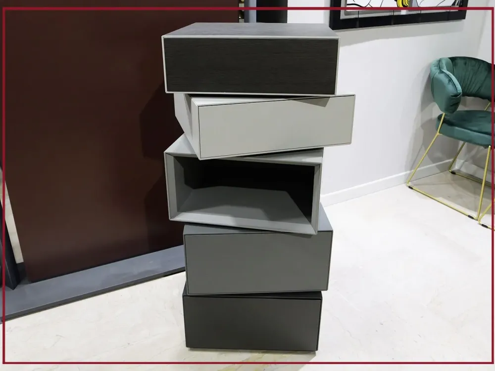 Sangiacomo Comodino Domino giro di scontato del 50%- Comodini