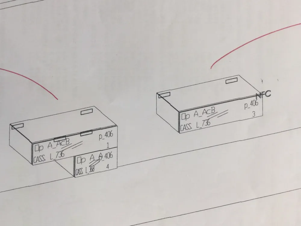 Comodino 36e8 OFFERTA OUTLET^Lago
