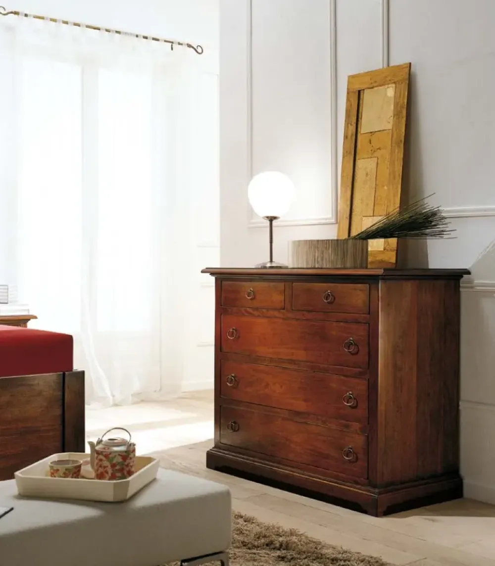 Falegnameria Italiana Comodino modello Comò f815 a prezzo scontato in legno- Comodini